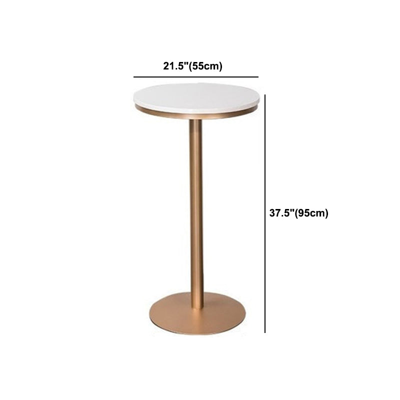 Glam 1/2/3 Pieces Sintered Stone Bar Table Set Round Counter Set for Home Use Clearhalo 'Bar Furniture' 'furn' 'furn_home_bar_bar_sets' 'Furniture' 'Home Bars & Bar Sets' 'home_bar_bar_sets' 'Kitchen & Dining Furniture' 5739038