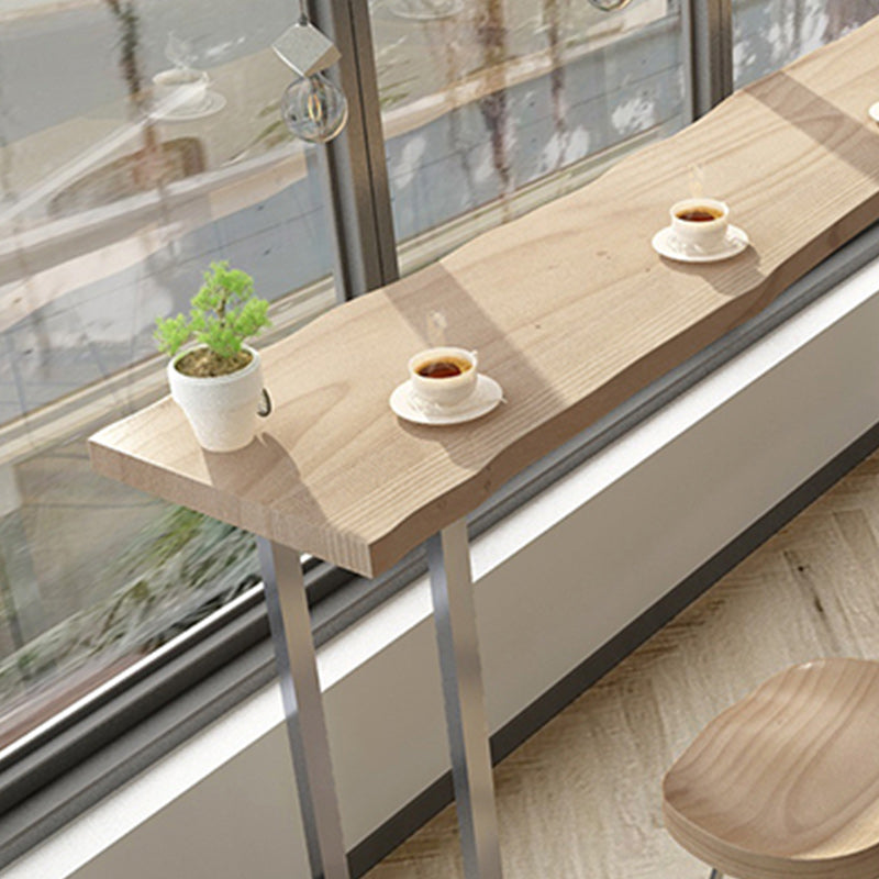 Modern Rectangle Pub Table Set 1/5 Pieces Wooden Counter Table with Backless Stools Clearhalo 'Bar Furniture' 'furn' 'furn_home_bar_bar_sets' 'Furniture' 'Home Bars & Bar Sets' 'home_bar_bar_sets' 'Kitchen & Dining Furniture' 5739155