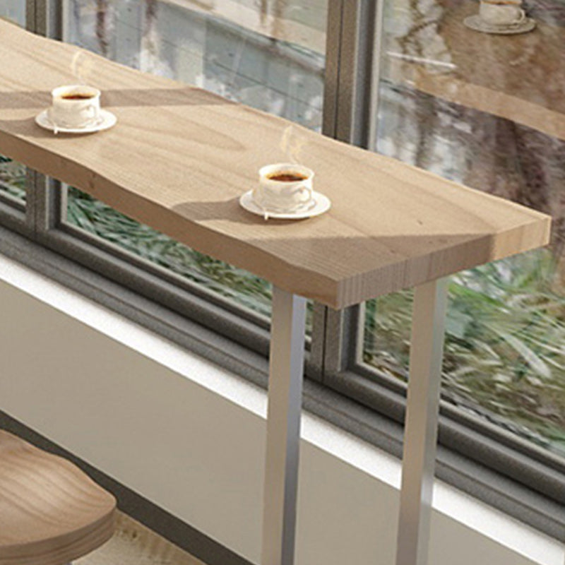 Modern Rectangle Pub Table Set 1/5 Pieces Wooden Counter Table with Backless Stools Clearhalo 'Bar Furniture' 'furn' 'furn_home_bar_bar_sets' 'Furniture' 'Home Bars & Bar Sets' 'home_bar_bar_sets' 'Kitchen & Dining Furniture' 5739156