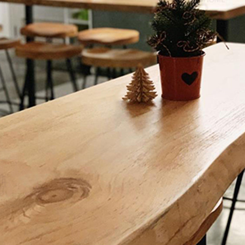 Modern Rectangular Pub Table Set 1/5/7 Pieces Wooden Counter Table with Backless Stools Clearhalo 'Bar Furniture' 'furn' 'furn_home_bar_bar_sets' 'Furniture' 'Home Bars & Bar Sets' 'home_bar_bar_sets' 'Kitchen & Dining Furniture' 5739194