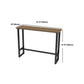 Juego de mesa de pub moderno de 1/2/4 piezas, mesa de mostrador de madera rectangular con taburetes