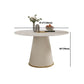 Round Pedestal Dining Table Set 1/2/3/5/7 Pcs Sintered Stone Table and Chairs