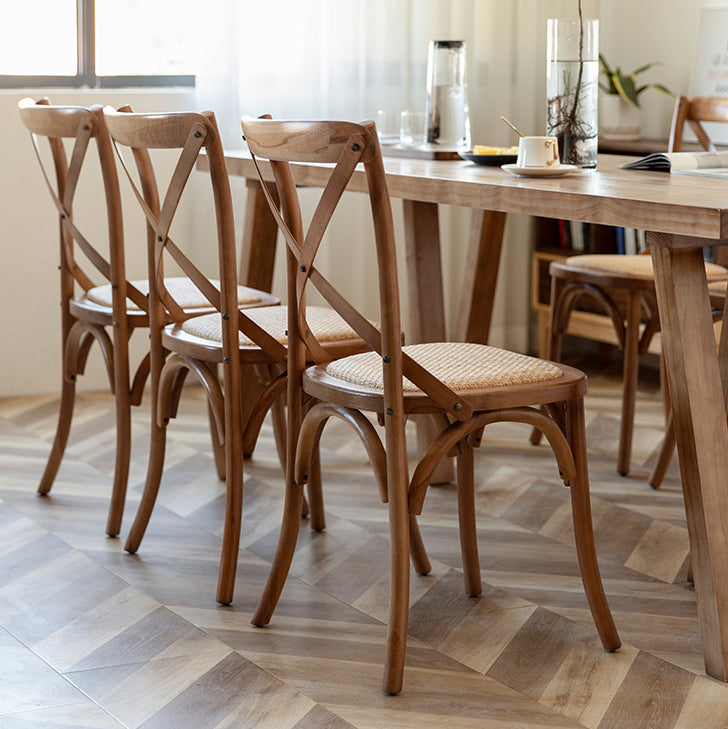 Ensemble de salle à manger moderne 1/2/5/7 pièces, ensemble de dinette à double piédestal en bois massif