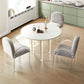 Acryl poten eetmeubelset 1/2/3/4 stuks ronde tafel met gestoffeerde stoelen