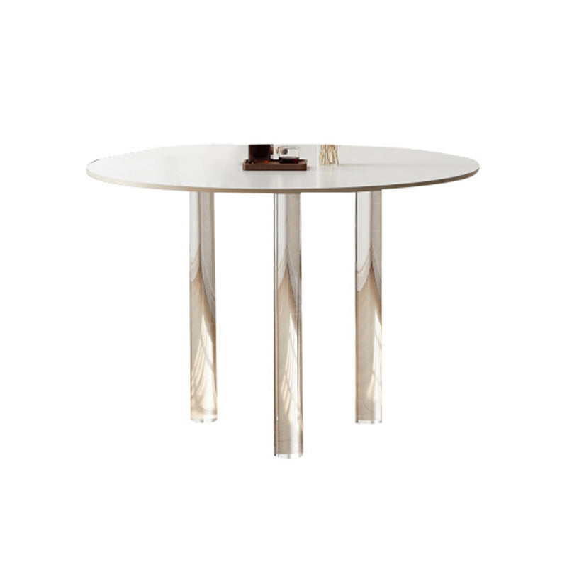 Acryl poten eetmeubelset 1/2/3/4 stuks ronde tafel met gestoffeerde stoelen
