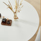 Acryl poten eetmeubelset 1/2/3/4 stuks ronde tafel met gestoffeerde stoelen