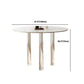 Acryl poten eetmeubelset 1/2/3/4 stuks ronde tafel met gestoffeerde stoelen