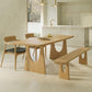 Solid Wood Dining Set 1/2/4/5/7 Pcs Double Pedestal Table with Bench and Chairs Clearhalo 'Dining Room Sets' 'Dining Tables & Seating' 'dining_room_set' 'furn' 'furn_dining_room_set' 'Furniture' 'Kitchen & Dining Furniture' 5739356