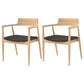 Solid Wood Dining Set 1/2/4/5/7 Pcs Double Pedestal Table with Bench and Chairs 2 Wood Chairs Clearhalo 'Dining Room Sets' 'Dining Tables & Seating' 'dining_room_set' 'furn' 'furn_dining_room_set' 'Furniture' 'Kitchen & Dining Furniture' 5739362