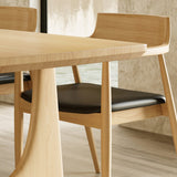 Solid Wood Dining Set 1/2/4/5/7 Pcs Double Pedestal Table with Bench and Chairs Clearhalo 'Dining Room Sets' 'Dining Tables & Seating' 'dining_room_set' 'furn' 'furn_dining_room_set' 'Furniture' 'Kitchen & Dining Furniture' 5739367