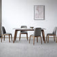 Modern Sintered Stone Top Dining Set Rectangle 1/3/4/5 Pieces Wooden Dining Room Table Set 5 Pieces: Table, 4 Chairs Clearhalo 'Dining Room Sets' 'Dining Tables & Seating' 'dining_room_set' 'furn' 'furn_dining_room_set' 'Furniture' 'Kitchen & Dining Furniture' 5739457