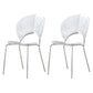 Modern Dining Room Set 1/2/5 Pcs Solid Wood Top Table with Acrylic Chairs 2 Clear Chairs Clearhalo 'Dining Room Sets' 'Dining Tables & Seating' 'dining_room_set' 'furn' 'furn_dining_room_set' 'Furniture' 'Kitchen & Dining Furniture' 5739499
