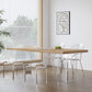 Modern Dining Room Set 1/2/5 Pcs Solid Wood Top Table with Acrylic Chairs Clearhalo 'Dining Room Sets' 'Dining Tables & Seating' 'dining_room_set' 'furn' 'furn_dining_room_set' 'Furniture' 'Kitchen & Dining Furniture' 5739510