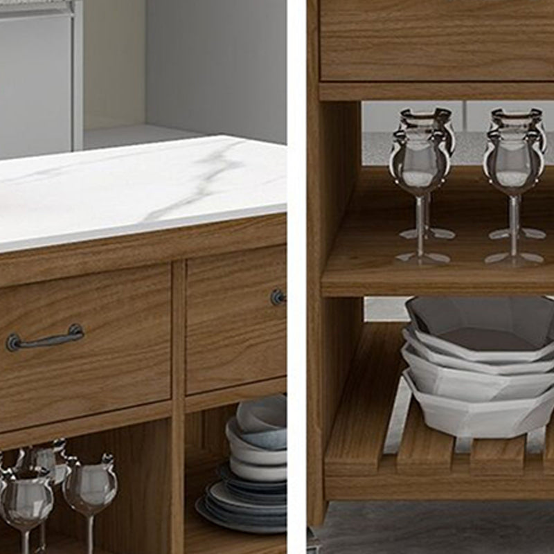 31,49 "carrello moderno moderno in alto carrello in legno per sala da pranzo