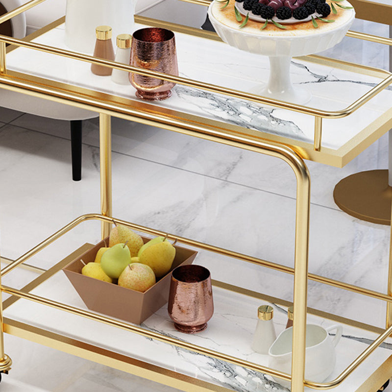 33.86" High Modern Style Rolling Prep Table Stone Prep Table for Dining Room Clearhalo 'furn' 'furn_kitchen_islands_carts' 'Furniture' 'Kitchen & Dining Furniture' 'Kitchen Islands & Carts' 'kitchen_islands_carts' 5739639