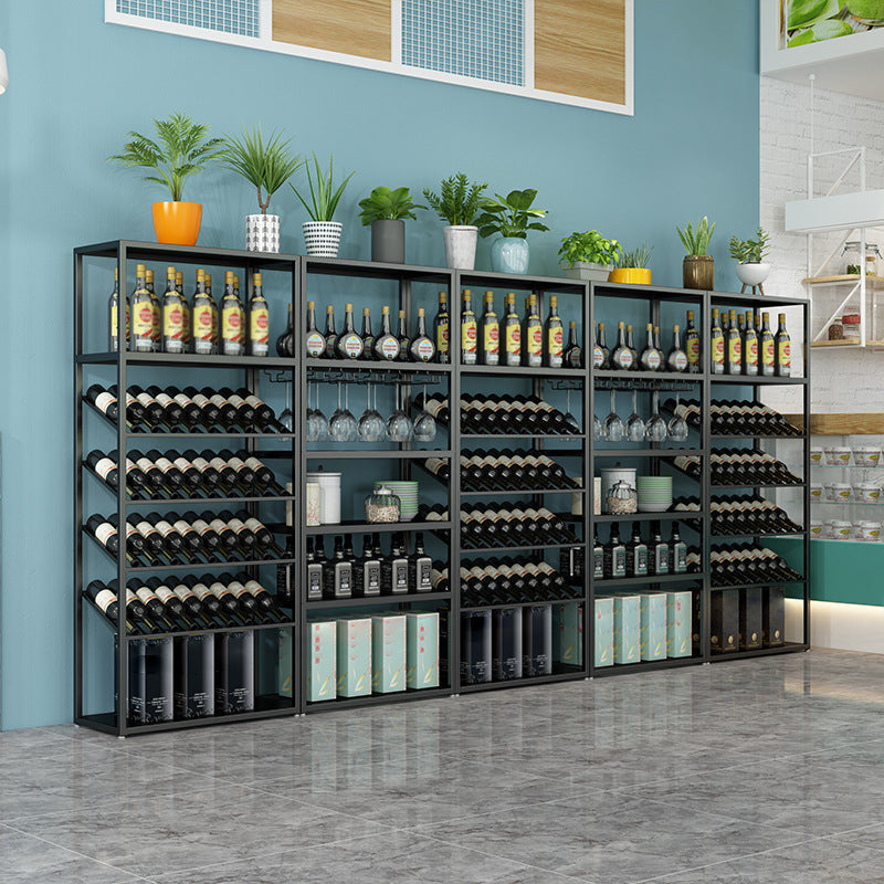 Industrial Iron Bottle Wine Rack Simple Floor Bottle Holder with Wine Storage Clearhalo 'furn' 'furn_wine_racks' 'Furniture' 'Kitchen & Dining Furniture' 'Wine Racks' 'wine_racks' 5739785