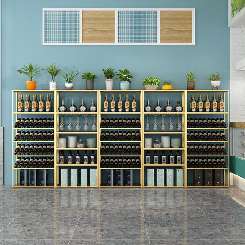 Industrial Iron Bottle Wine Rack Simple Floor Bottle Holder with Wine Storage Clearhalo 'furn' 'furn_wine_racks' 'Furniture' 'Kitchen & Dining Furniture' 'Wine Racks' 'wine_racks' 5739787