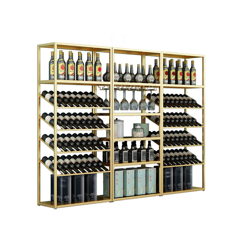 Industrial Iron Bottle Wine Rack Simple Floor Bottle Holder with Wine Storage Clearhalo 'furn' 'furn_wine_racks' 'Furniture' 'Kitchen & Dining Furniture' 'Wine Racks' 'wine_racks' 5739790