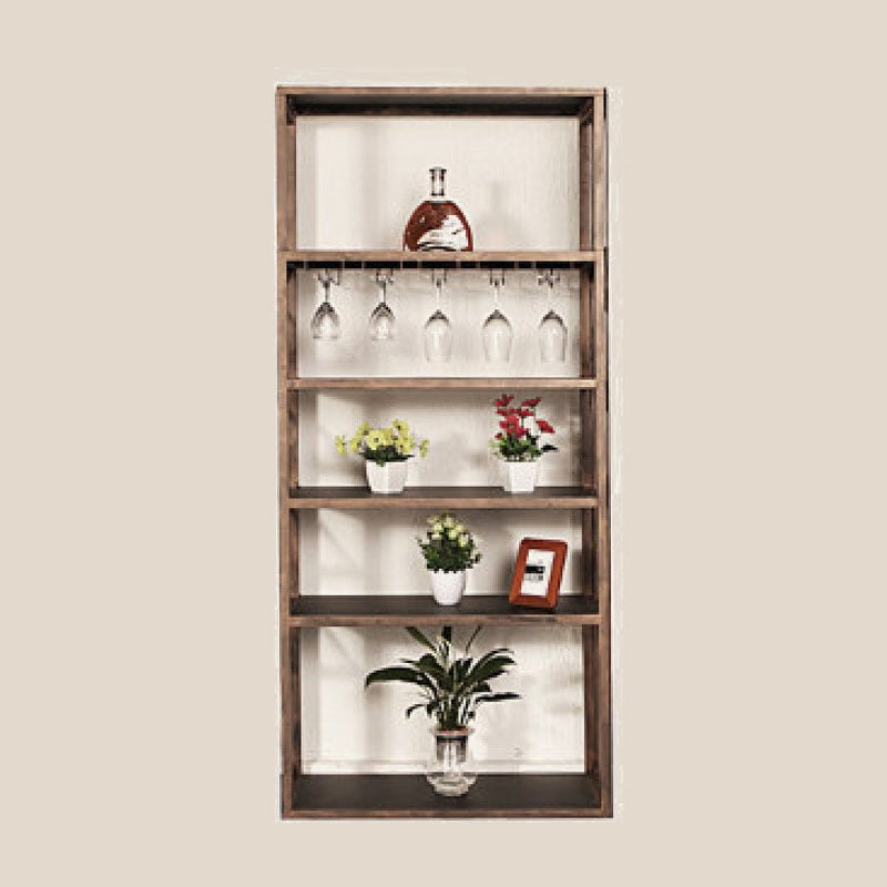 Industrial Iron Bottle Wine Rack Simple Floor Bottle Holder with Wine Storage 31.5"L x 13.8"W x 70.9"H Coppery Clearhalo 'furn' 'furn_wine_racks' 'Furniture' 'Kitchen & Dining Furniture' 'Wine Racks' 'wine_racks' 5739796