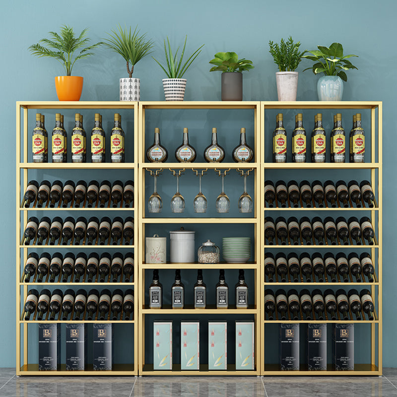 Industrial Iron Bottle Wine Rack Simple Floor Bottle Holder with Wine Storage Clearhalo 'furn' 'furn_wine_racks' 'Furniture' 'Kitchen & Dining Furniture' 'Wine Racks' 'wine_racks' 5739801