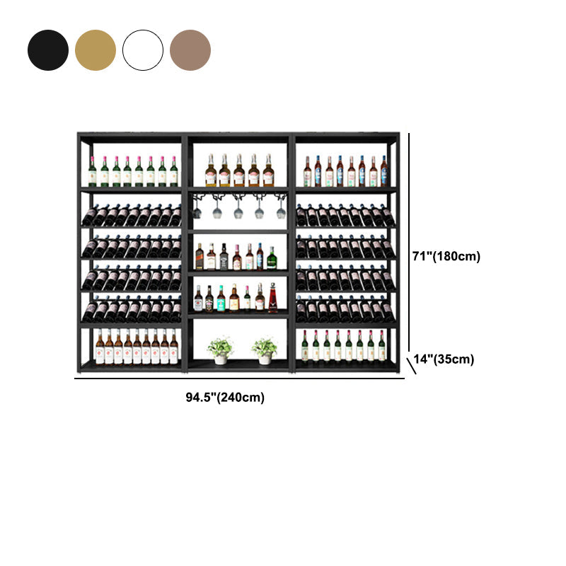 Industrial Iron Bottle Wine Rack Simple Floor Bottle Holder with Wine Storage Clearhalo 'furn' 'furn_wine_racks' 'Furniture' 'Kitchen & Dining Furniture' 'Wine Racks' 'wine_racks' 5739809