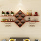Contemporary Manufactured Wood Wine Bottle & Glass Rack Wall Mounted Wine Rack Kit
