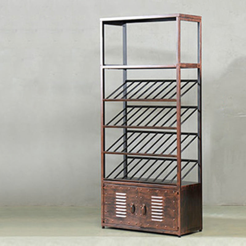 70.9 "H産業用自立型ボトルホルダー金属ボトルラック付き棚付き