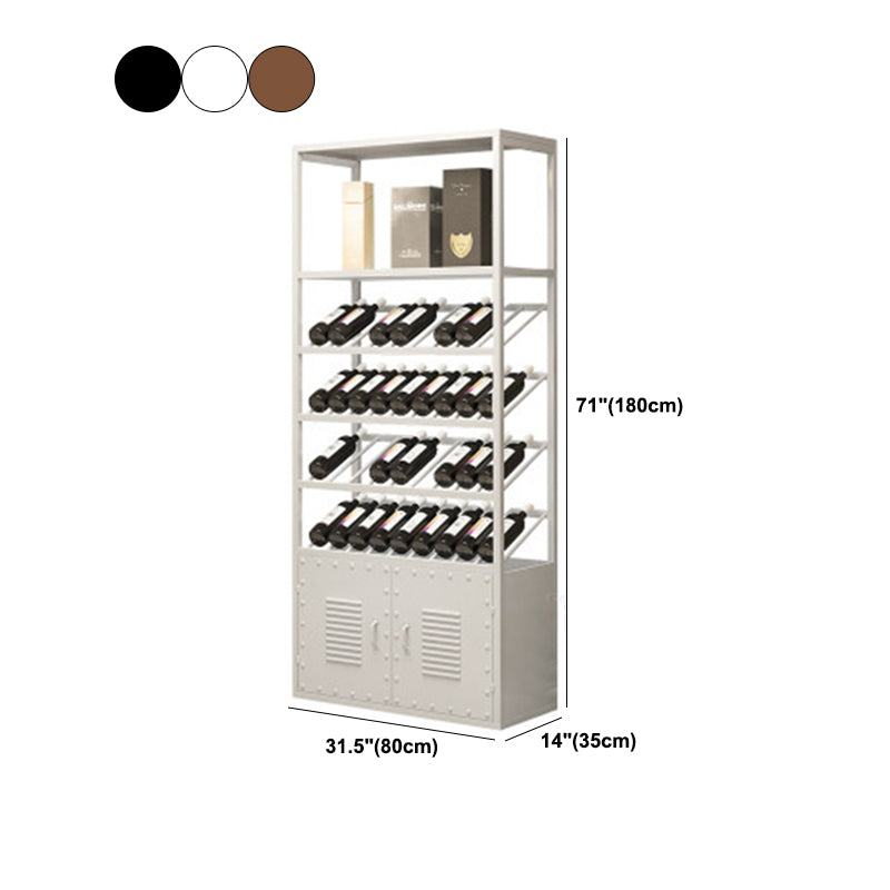 70.9 "H産業用自立型ボトルホルダー金属ボトルラック付き棚付き