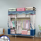 Modern Style Metal Wardrobe Cloth Rod Included Wardrobe Closet for Bedroom