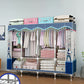 Modern Style Metal Wardrobe Cloth Rod Included Wardrobe Closet for Bedroom