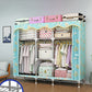 Modern Style Metal Wardrobe Cloth Rod Included Wardrobe Closet for Bedroom