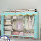 Modern Style Metal Wardrobe Cloth Rod Included Wardrobe Closet for Bedroom