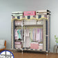 Modern Style Metal Wardrobe Cloth Rod Included Wardrobe Closet for Bedroom