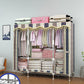 Modern Style Metal Wardrobe Cloth Rod Included Wardrobe Closet for Bedroom