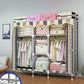 Modern Style Metal Wardrobe Cloth Rod Included Wardrobe Closet for Bedroom
