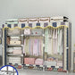 Modern Style Metal Wardrobe Cloth Rod Included Wardrobe Closet for Bedroom