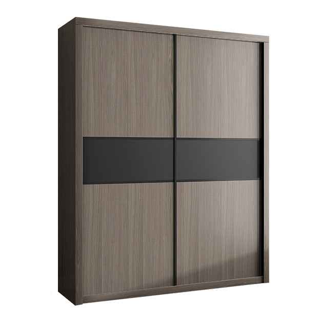 Gemanipuleerde houten garderobe armoire met planken moderne garderobe -kast