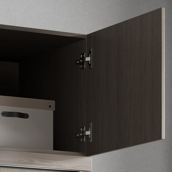 Gemanipuleerde houten garderobe armoire met planken moderne garderobe -kast