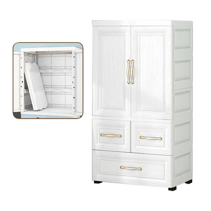 Moderne Stil Plastikgarderobe Tuchstange enthalten Kleiderschrankschrank