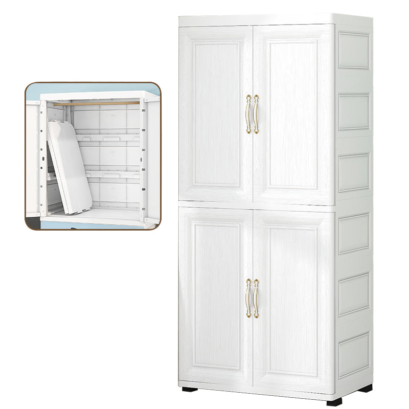 Moderne Stil Plastikgarderobe Tuchstange enthalten Kleiderschrankschrank