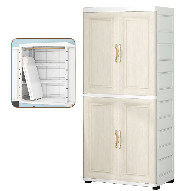 Moderne Stil Plastikgarderobe Tuchstange enthalten Kleiderschrankschrank