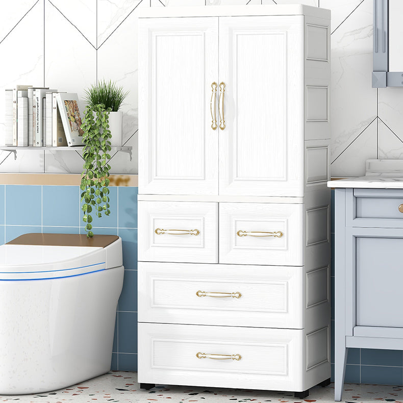 Moderne Stil Plastikgarderobe Tuchstange enthalten Kleiderschrankschrank