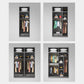 Moderne garderobe -kast met planken Engineered Wood Garderobe Armoire