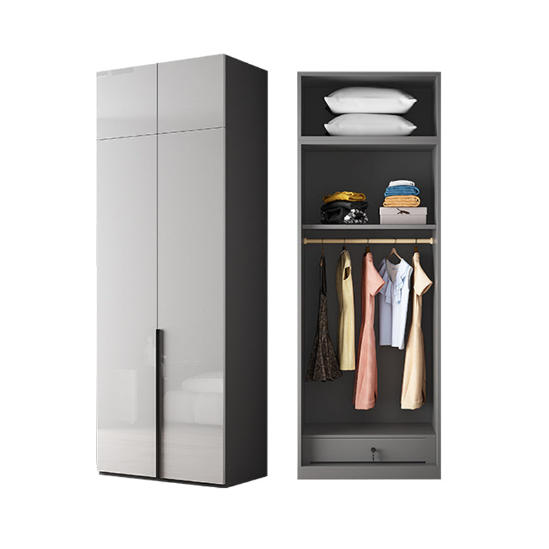 Moderne garderobe -kast met planken Engineered Wood Garderobe Armoire