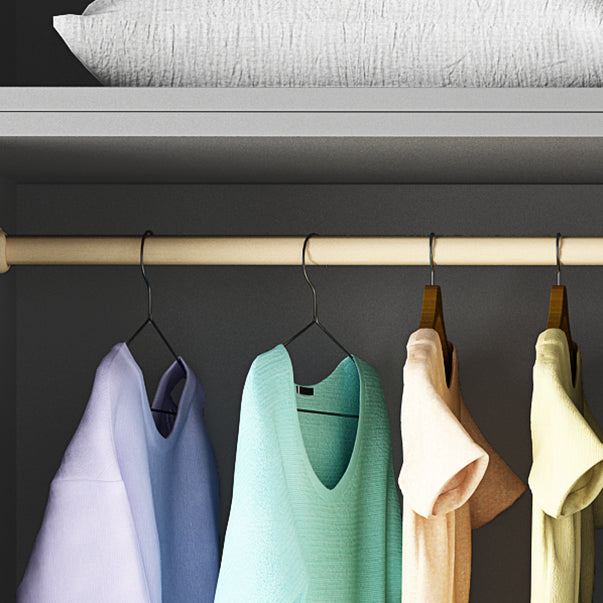 Moderne garderobe -kast met planken Engineered Wood Garderobe Armoire