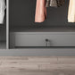 Moderne garderobe -kast met planken Engineered Wood Garderobe Armoire