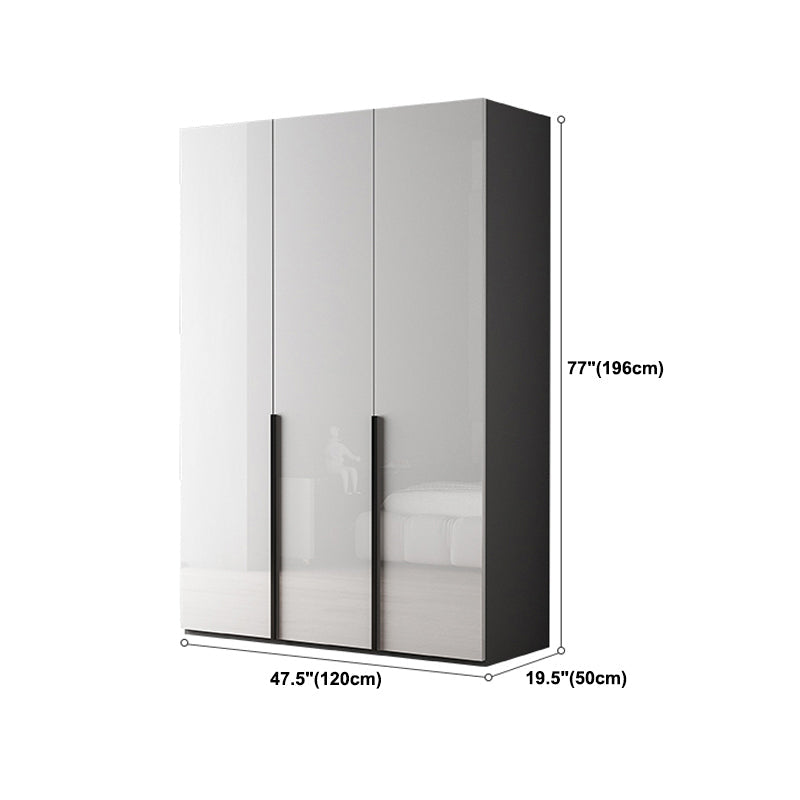 Moderne garderobe -kast met planken Engineered Wood Garderobe Armoire