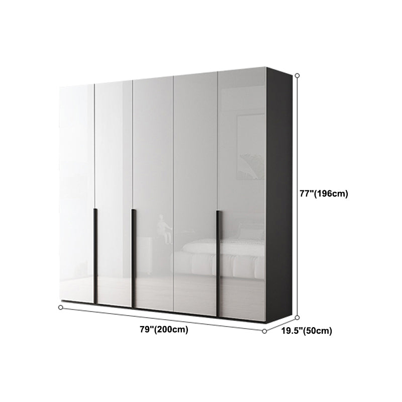 Moderne garderobe -kast met planken Engineered Wood Garderobe Armoire