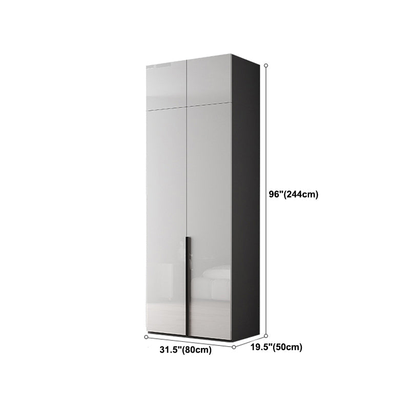 Moderne garderobe -kast met planken Engineered Wood Garderobe Armoire