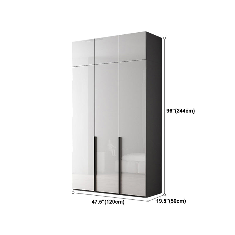 Moderne garderobe -kast met planken Engineered Wood Garderobe Armoire